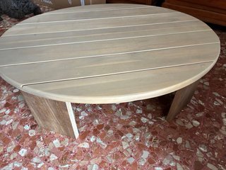 Mesa de centro para jardín ovalada 100x80