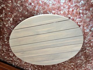 Mesa de centro para jardín ovalada 100x80