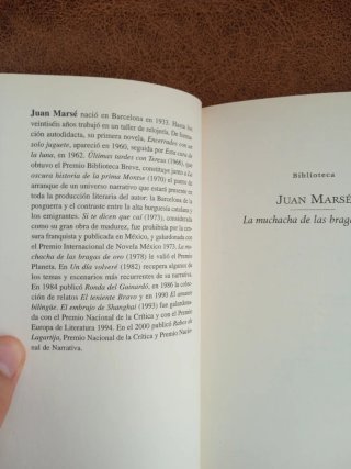 "La muchacha de las bragas de oro", de Juan Marsé