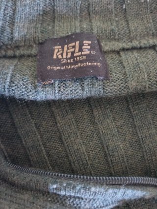 Maglione uomo verde oliva con zip