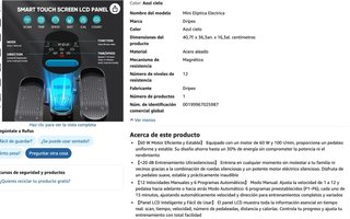 Dripex Mini Eliptica Electrica, Pedaleador Electri
