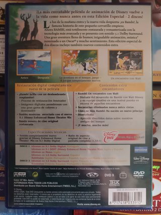 Walt Disney Colección Clásicos DVD 1x5€