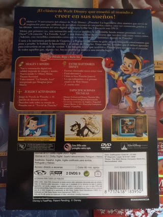 Walt Disney Colección Clásicos DVD 1x5€
