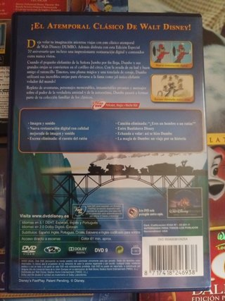 Walt Disney Colección Clásicos DVD 1x5€