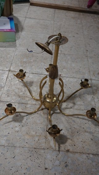 Lamparas varias madera metal ver fotos leer 2-4€