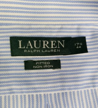 Camisa Ralph Lauren Rayas Azul Talla XL