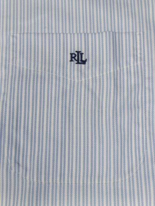 Camisa Ralph Lauren Rayas Azul Talla XL