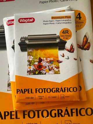 20 Folios Papel Fotográfico Premium Plus A4 4R 5R
