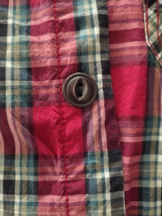 Camisa de cuadros chico manga larga