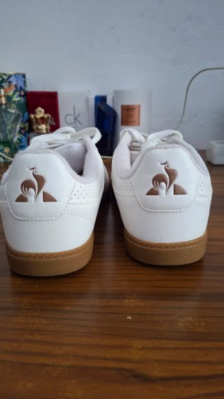 Zapatillas Le Coq Sportif Blancas y Marrones