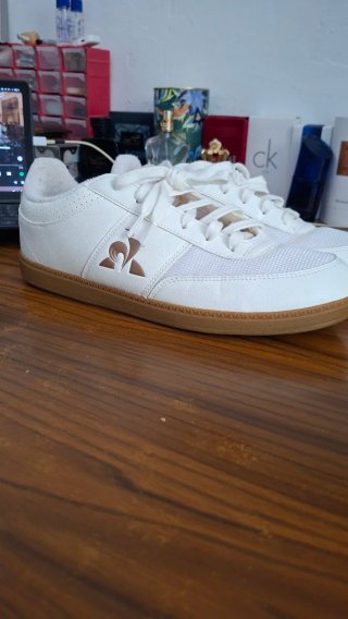 Zapatillas Le Coq Sportif Blancas y Marrones