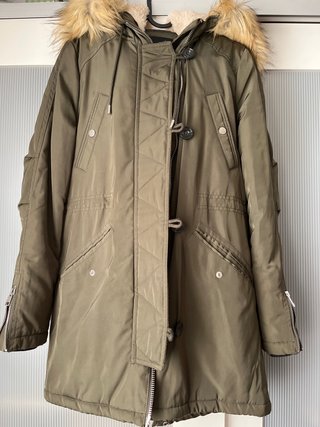 Parka verde Bershka Talla S