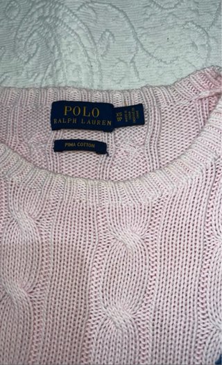 Jersey Polo Ralph Lauren Rosa Cable knit