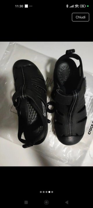 Sandali Crocs Neri Uomo/Donna