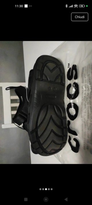 Sandali Crocs Neri Uomo/Donna