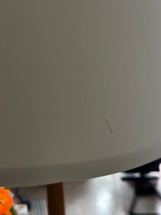 Lámpara de pie nórdica madera y tela