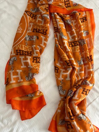 Foulard Hermes Arancione
