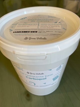 Base Gel Carbopol Desinfectante Manos 650 ml