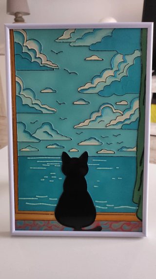 Cuadro Pintura Vidrio