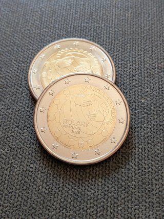 Moneda 2€ Portugal 2026 Rotary