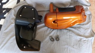 Perneras Harley Davidson Touring Naranja