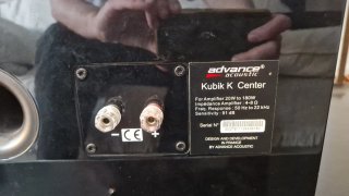 Advance Acoustic Kubik K Center Negro