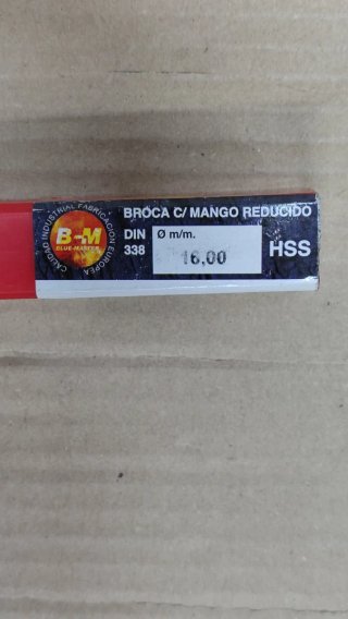1 Broca HSS Mango Reducido Ø16mm Blue Máster