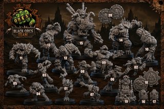 Figuras Blood Bowl Black Orcs