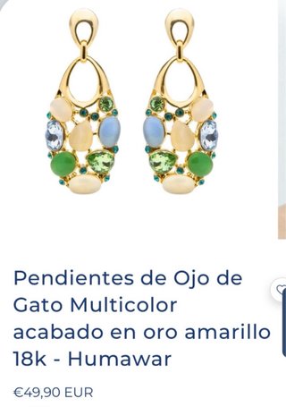 Pendientes Luxenter Oro Multicolor Temporada