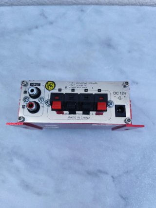 Mini Amplificador DRALL 2CH MP3 400W Rojo