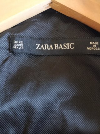 Mono negro corto Zara sin mangas