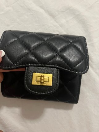 Portafoglio Chanel trapuntato nero