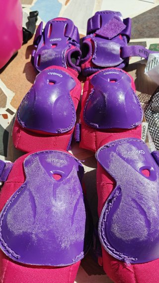 Patines Locavun 30-35 +Casco, Protecciones y bolsa