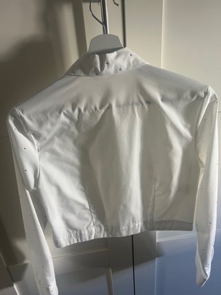 Camisa Stradivarius blanca con brillantes Talla XS
