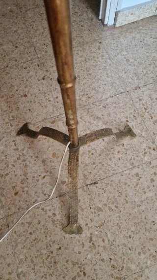 Lámpara de pie vintage hierro forjado