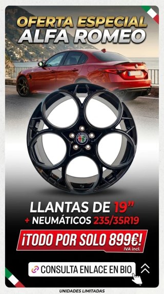 Llantas Alfa Romeo 19 + Neumáticos 235/35R19