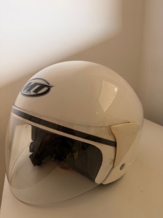Casco Jet MT Helmets Blanco Talla XS