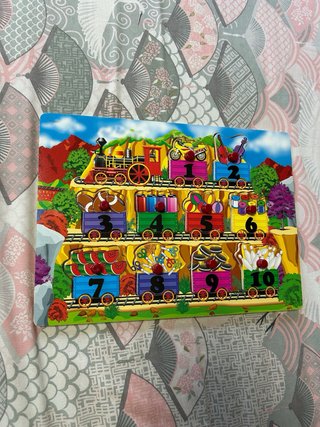 Set 4 Puzzles Madera Niños + Cajón Organizador