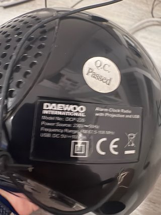 Radio Despertador Daewoo DCP-225
