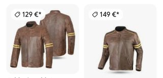 Chaqueta de moto Bela marrón