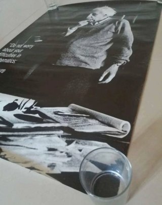 Poster Einstein - Matemática (Tamanho Grande)