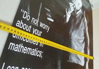 Poster Einstein - Matemática (Tamanho Grande)