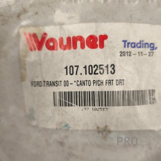 CANTO PARAGOLPES DERECHO FORD TRANSIT NUEVO 107102513