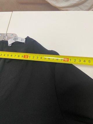 Vestido Mango Negro Manga Larga