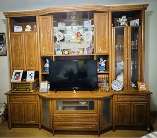 Mueble de salón clásico madera Valdelaguna(Madrid)