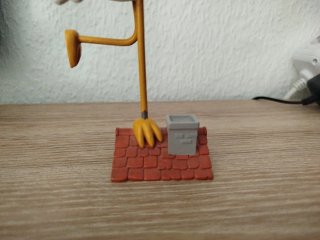 Cigüeña con bebé para tarta