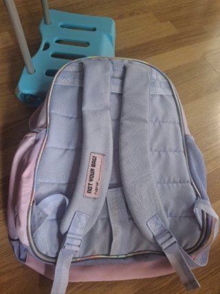 Mochila infantil con ruedas usada solo medio curso