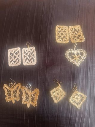Orecchini tombolo fatti a mano, 5 euro a coppia