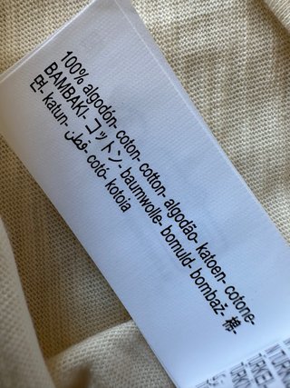 Camiseta Zara algodón crema 9-10 años