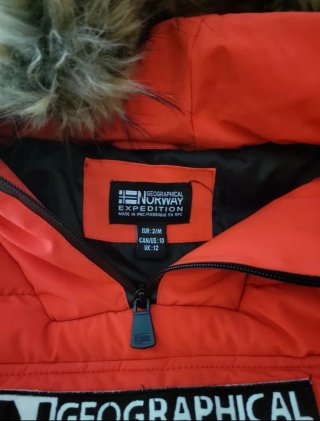 Abrigo Geographical Norway Rojo